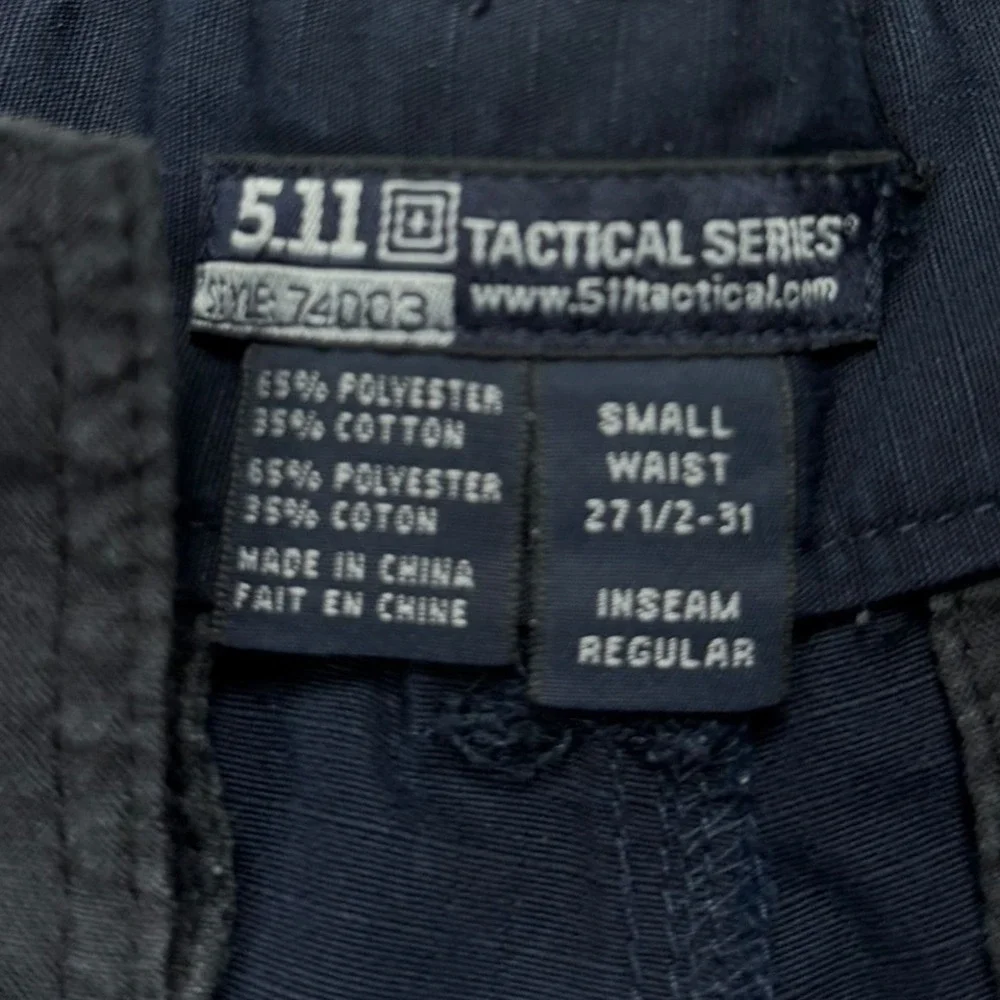 5.11 Tactical Series Ripstop TDU Men's‎ Navy Blue Cargo Pants Style 74003 Size S
